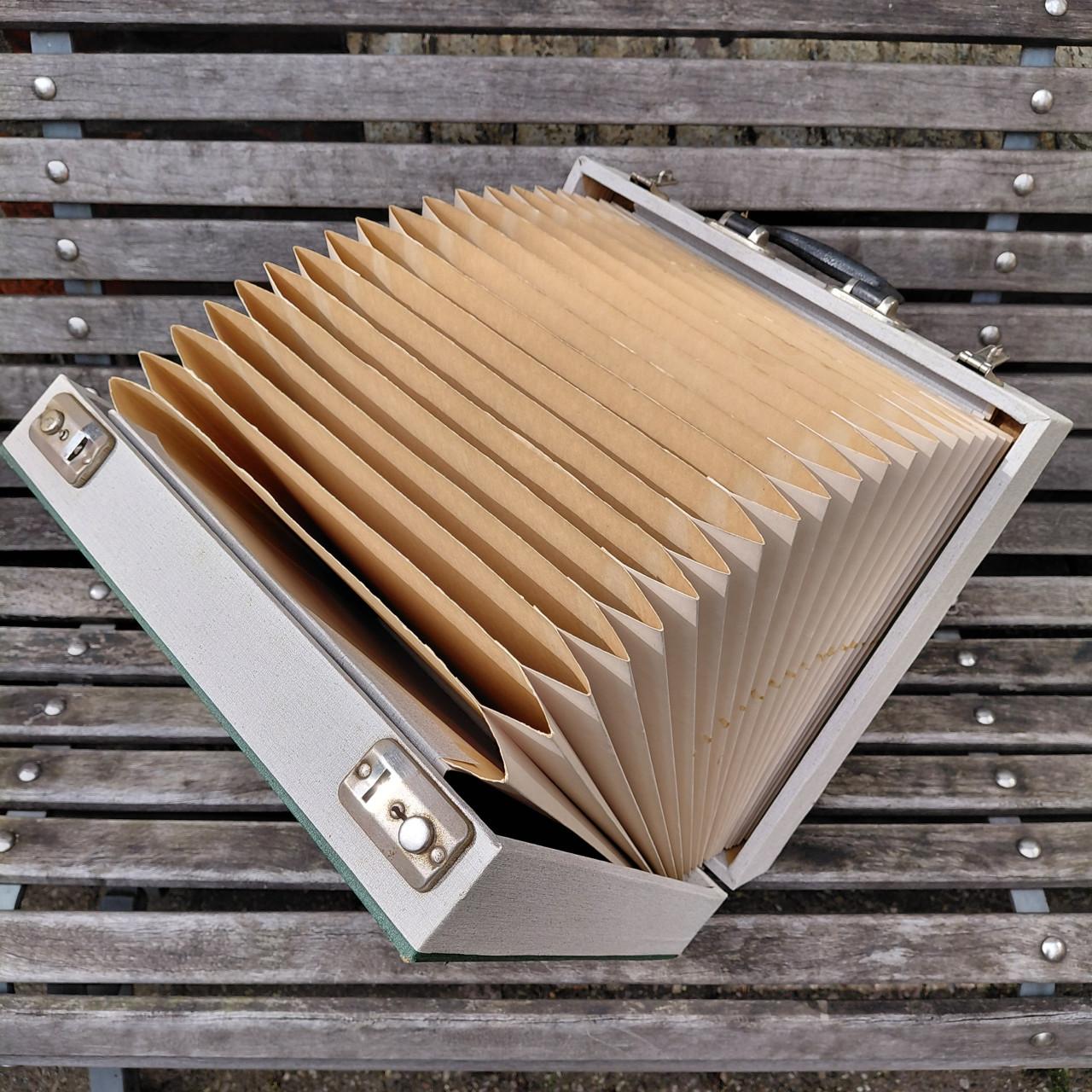 Vintage platenkoffers voor LP's (5x)
