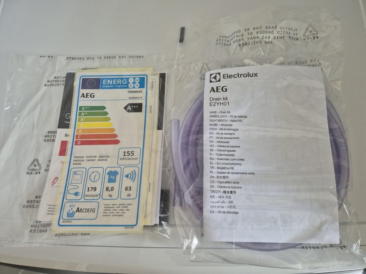 -NIEUW- AEG TR968B4C warmtepompdroger
