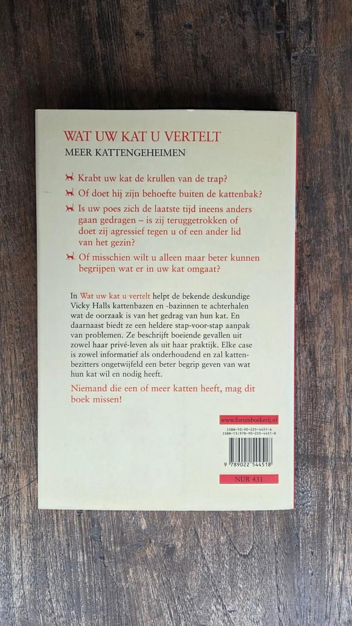 🐈3 boeken van kattengedragsdeskundige Vicky Halls.
