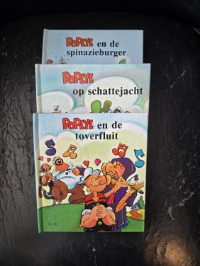 3 x pop-up boekje Popeye 1982 1e druk