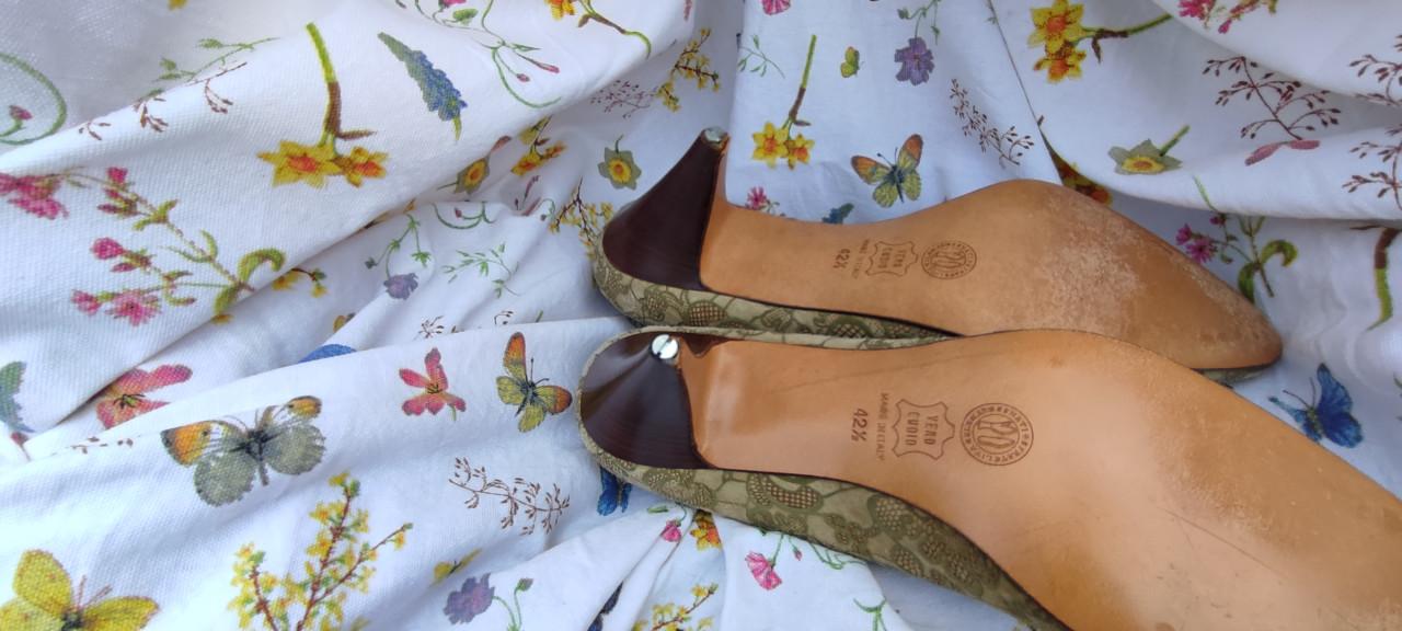 Dames Studio Zanon hoge pumps maat 42.5, groen, zo goed als nieuw