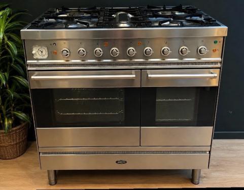 Boretti RVS gasfornuis met dubbele oven