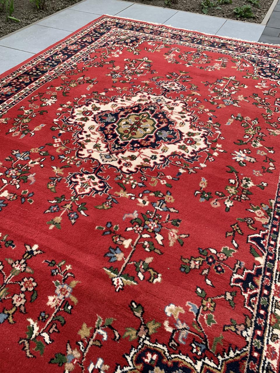 ❣️Schitterend Sfeervol Groot Handgeknoopt Vintage Vloerkleed uit India❣️