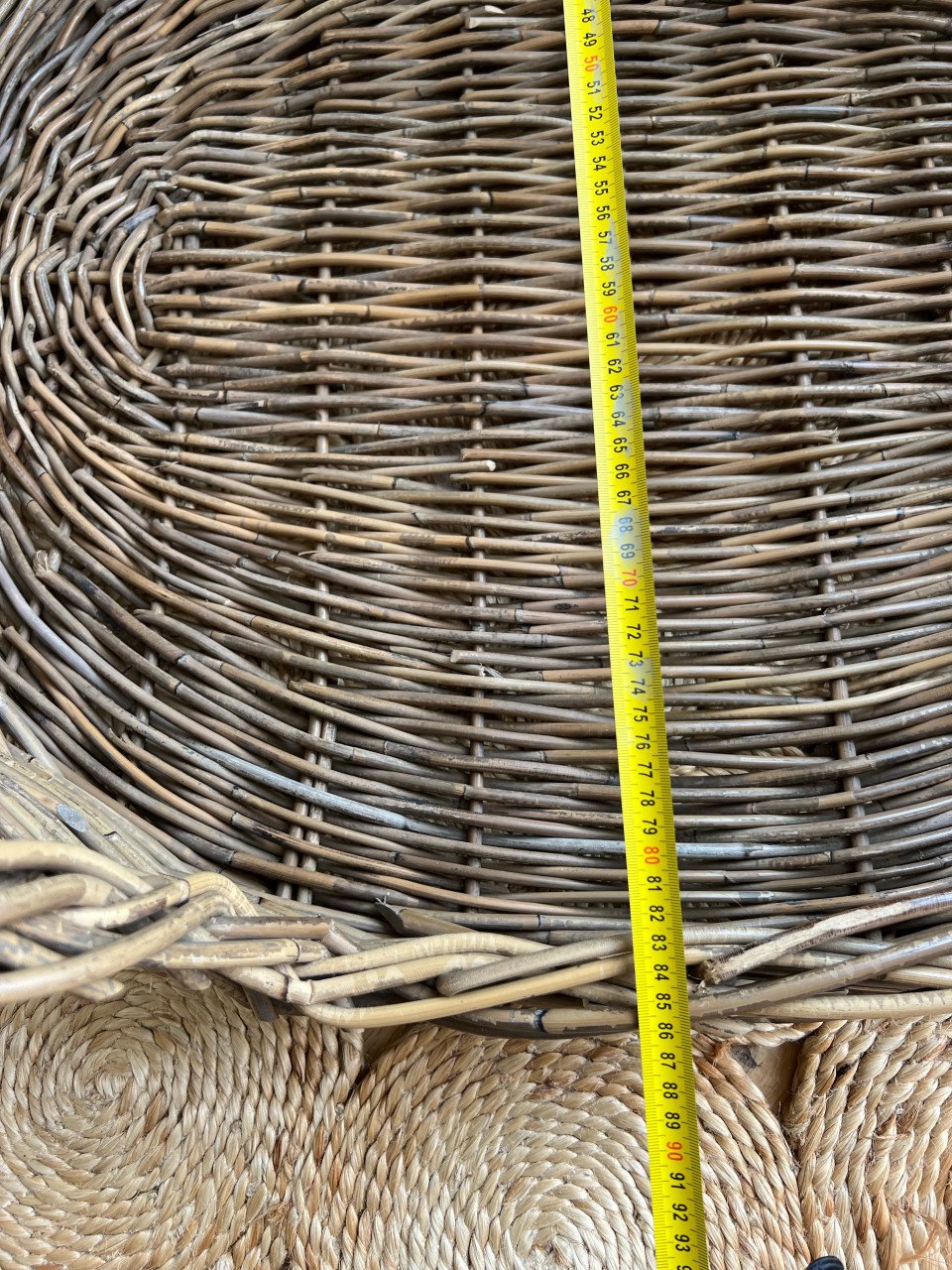 Prachtige rieten/rattan hondenmand | groot formaat