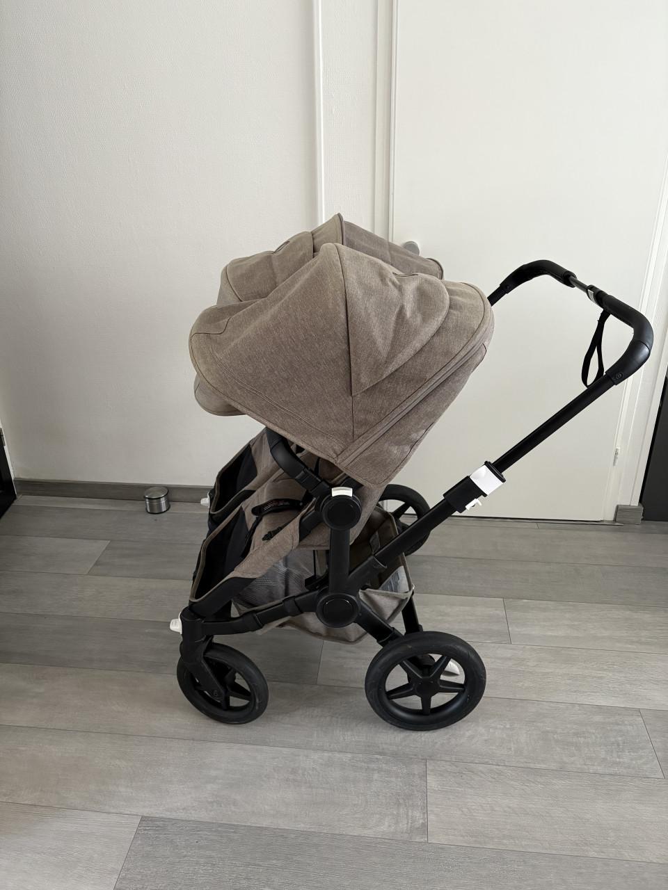 Bugaboo donkey twin black taupe