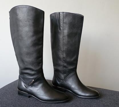 NIEUWE zwarte LEREN laarzen - merk Geox - maat 39