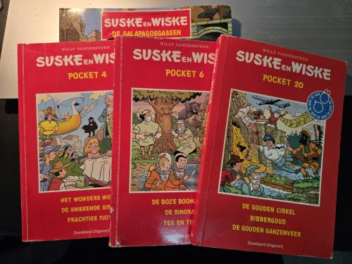 3 x Suske en Wiske pocket nr. 4-6-20