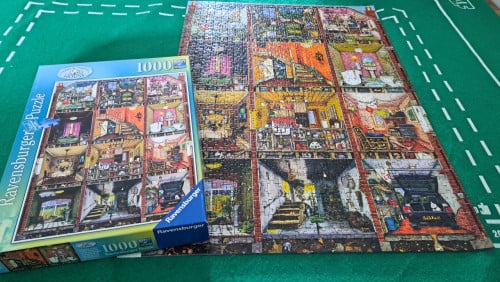 Legpuzzel van 1000 stukjes.