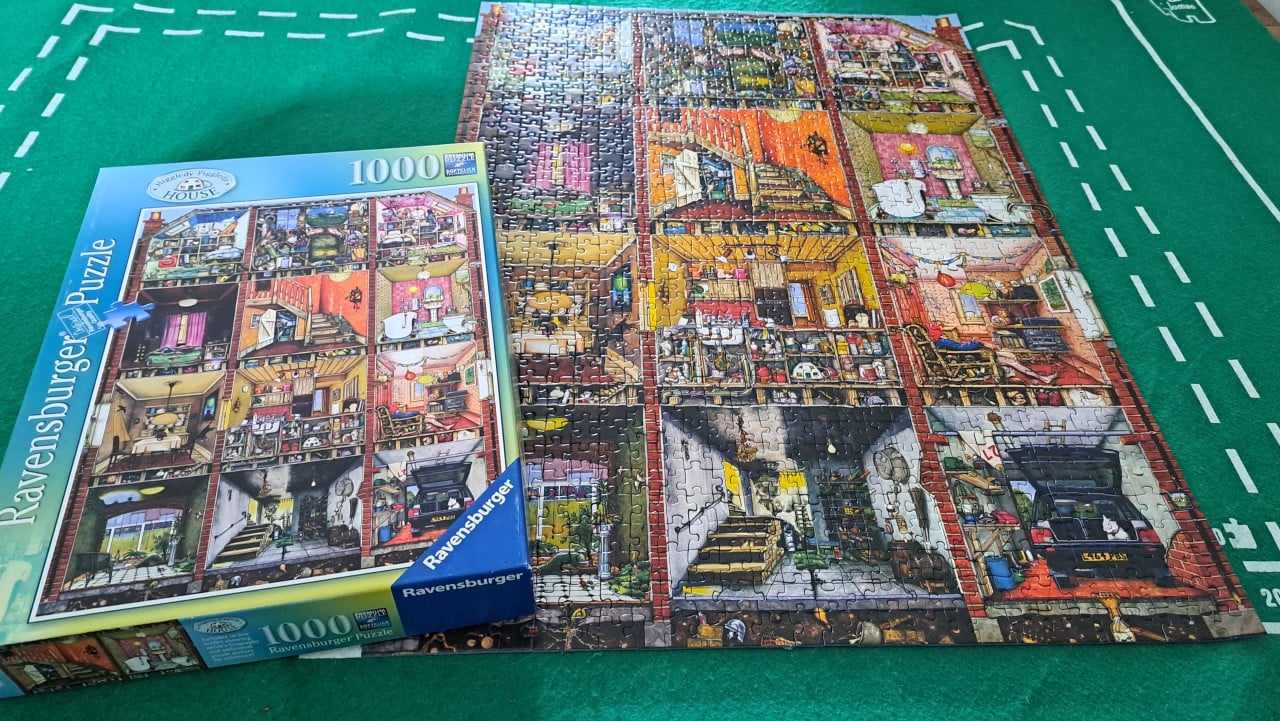 Legpuzzel van 1000 stukjes.
