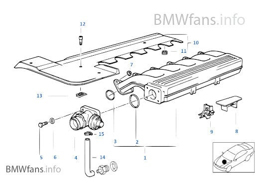 Motor afdekkap voorzijde Е36 М51 2.5 TDS