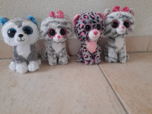 10 Ty knuffels ( z.g.a.n.) 16 cm groot  €2 per stuk