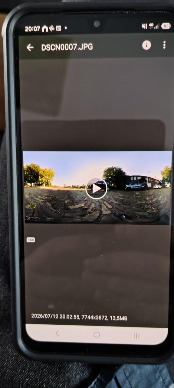 Nikon KeyMission 360 4K 360 graden camera.