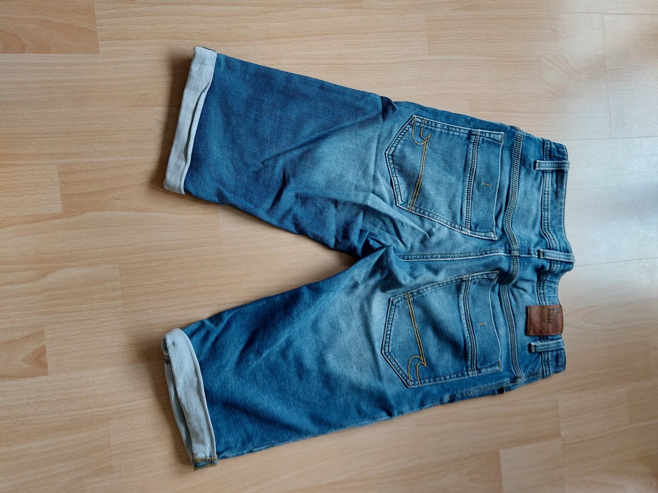 Stoere We blue ridge jeans korte broek 164