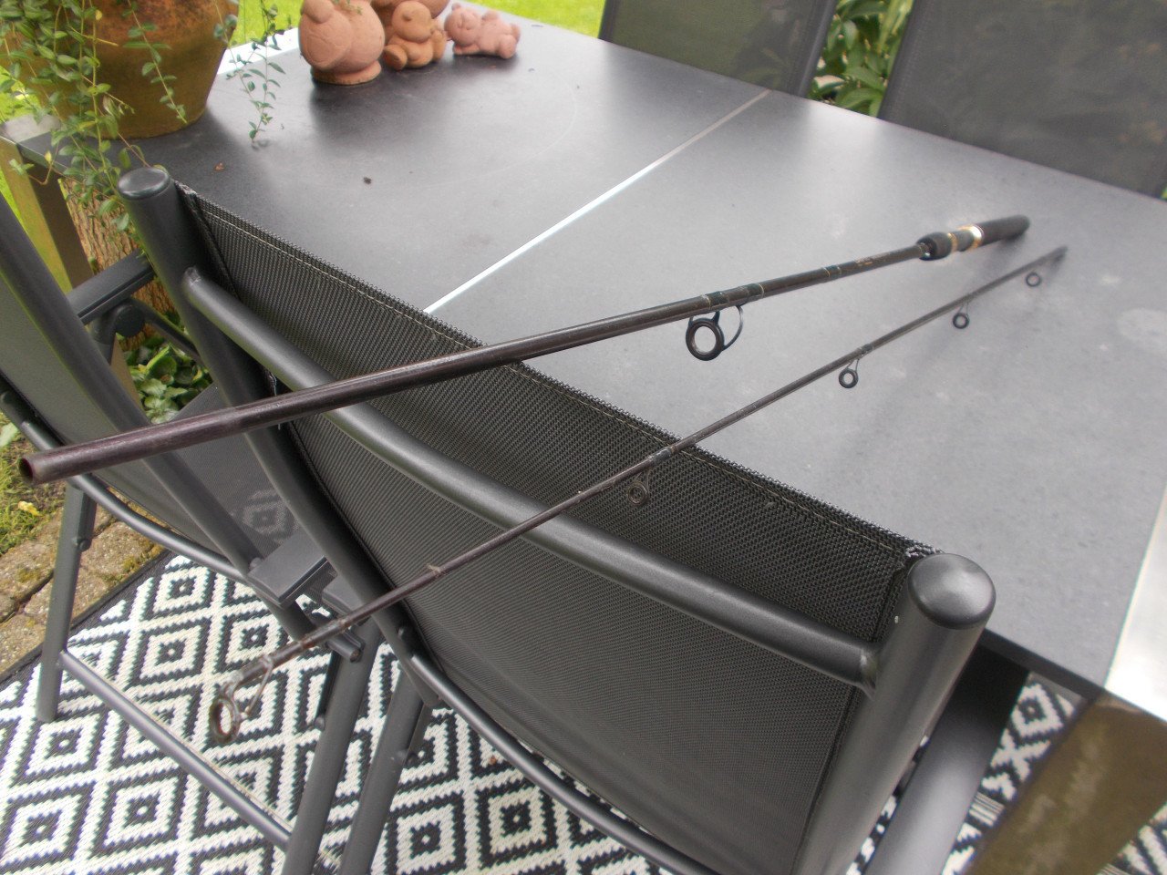 Snoekbaarshengel, tweedelig, lengte 240 cm