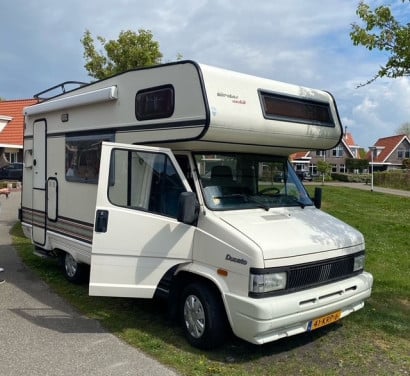 Te koop: Fiat Ducato Alkoof Camper – 4 pers– Bouwj 1992- goed onderhouden