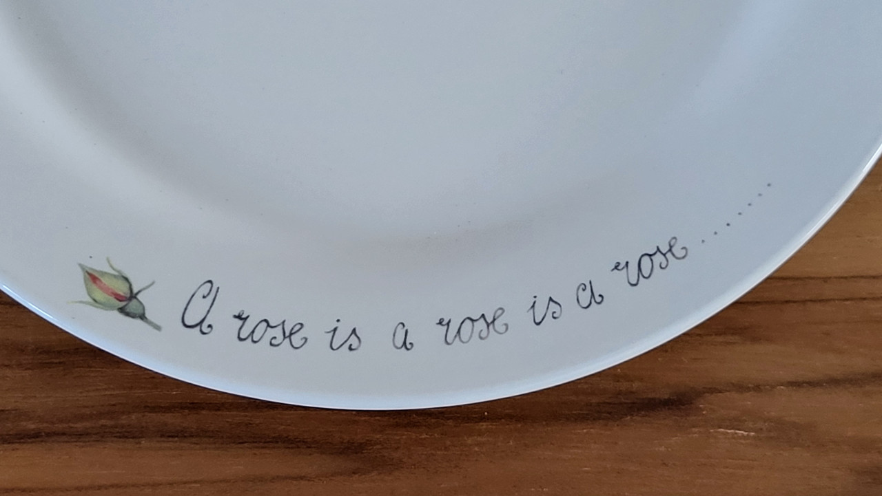 Jet servies A Rose is a Rose bord 19,5 cm