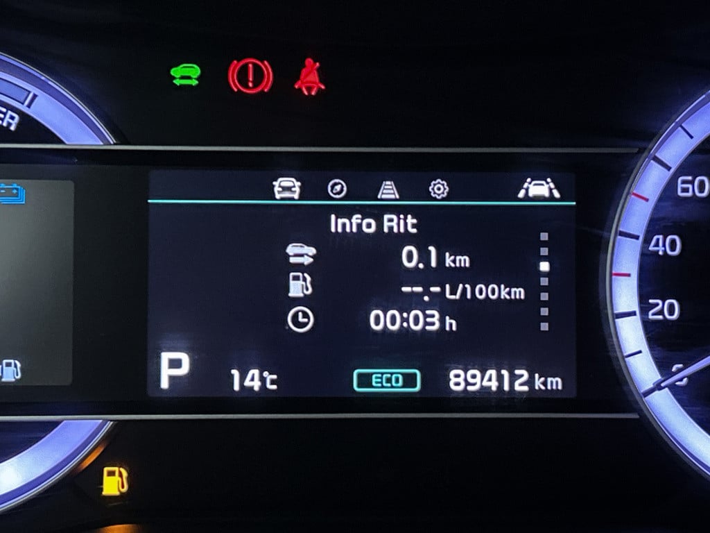 Kia Niro 1.6 gdi hybrid dynamicline | half leder/stof | navigatie | parkeer