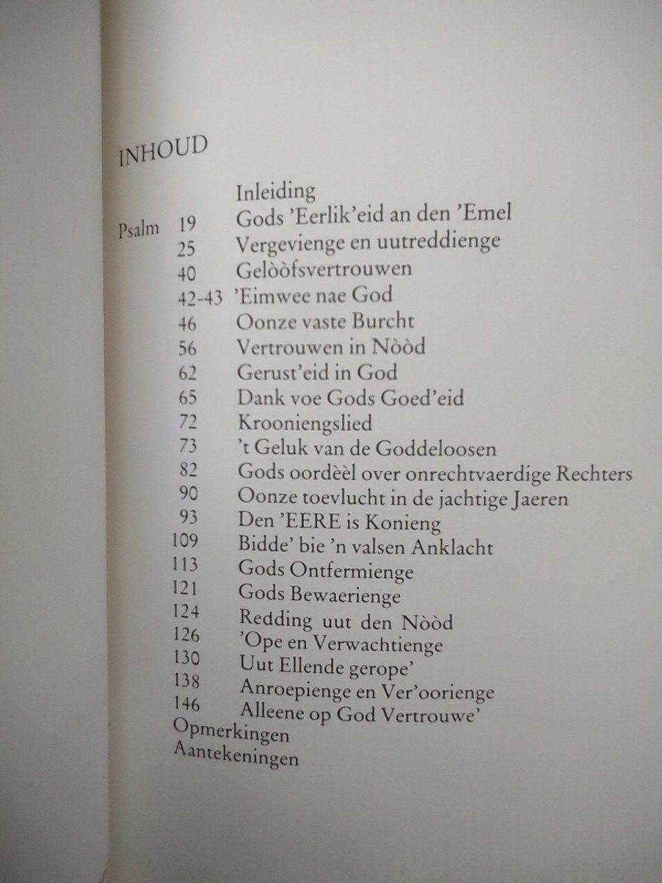 'n andvol Psalmen voe 'ier en noe. van J. Kousemaker