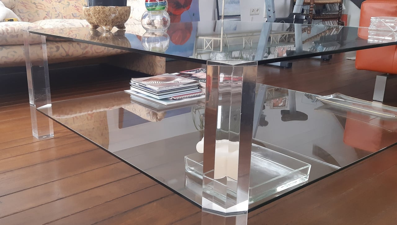 Glazen tafel