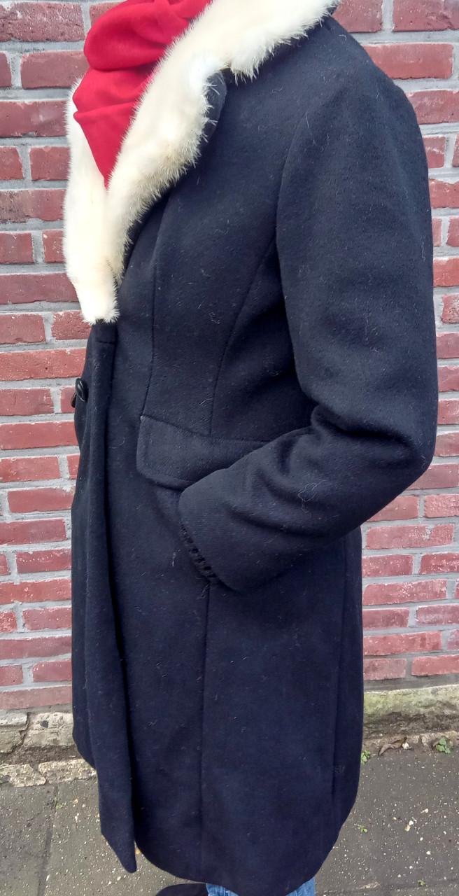 Damesjas met bontkraag