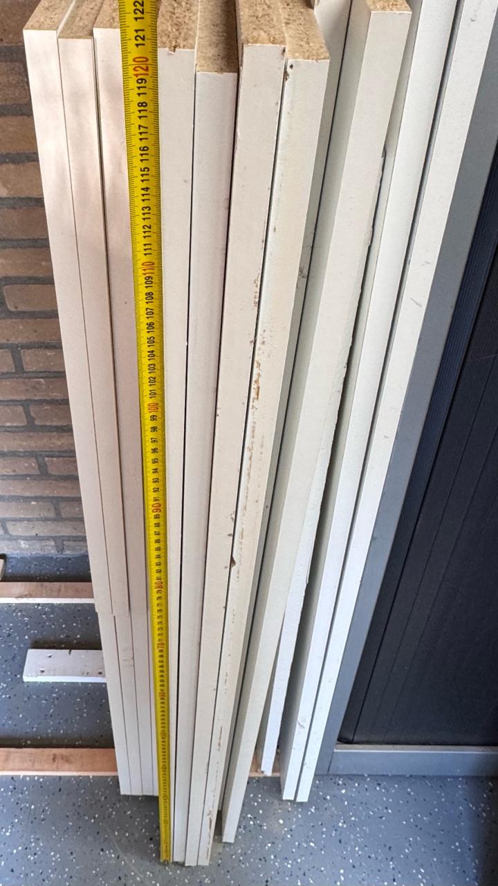 18mm spaanplaat meubelpaneel (wit), diverse maten