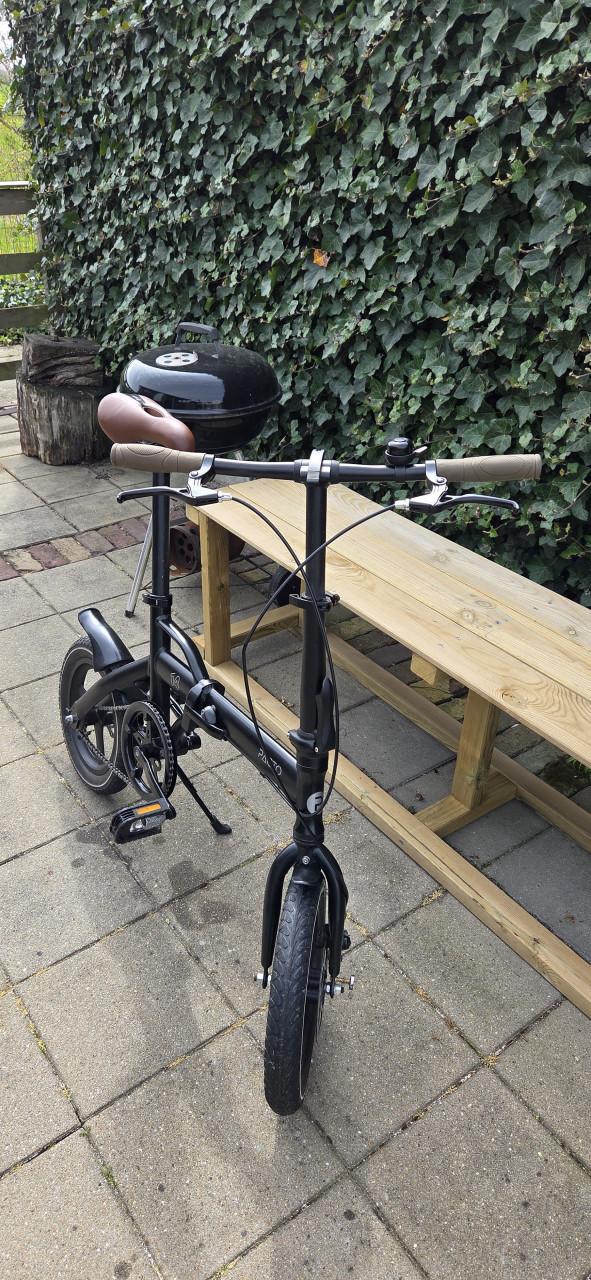 Vouwfiets Pacto 14 Zwart 14 inch single speed folding bike compact