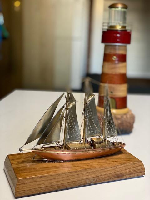 Prachtig model van zeilschip de Eendracht.