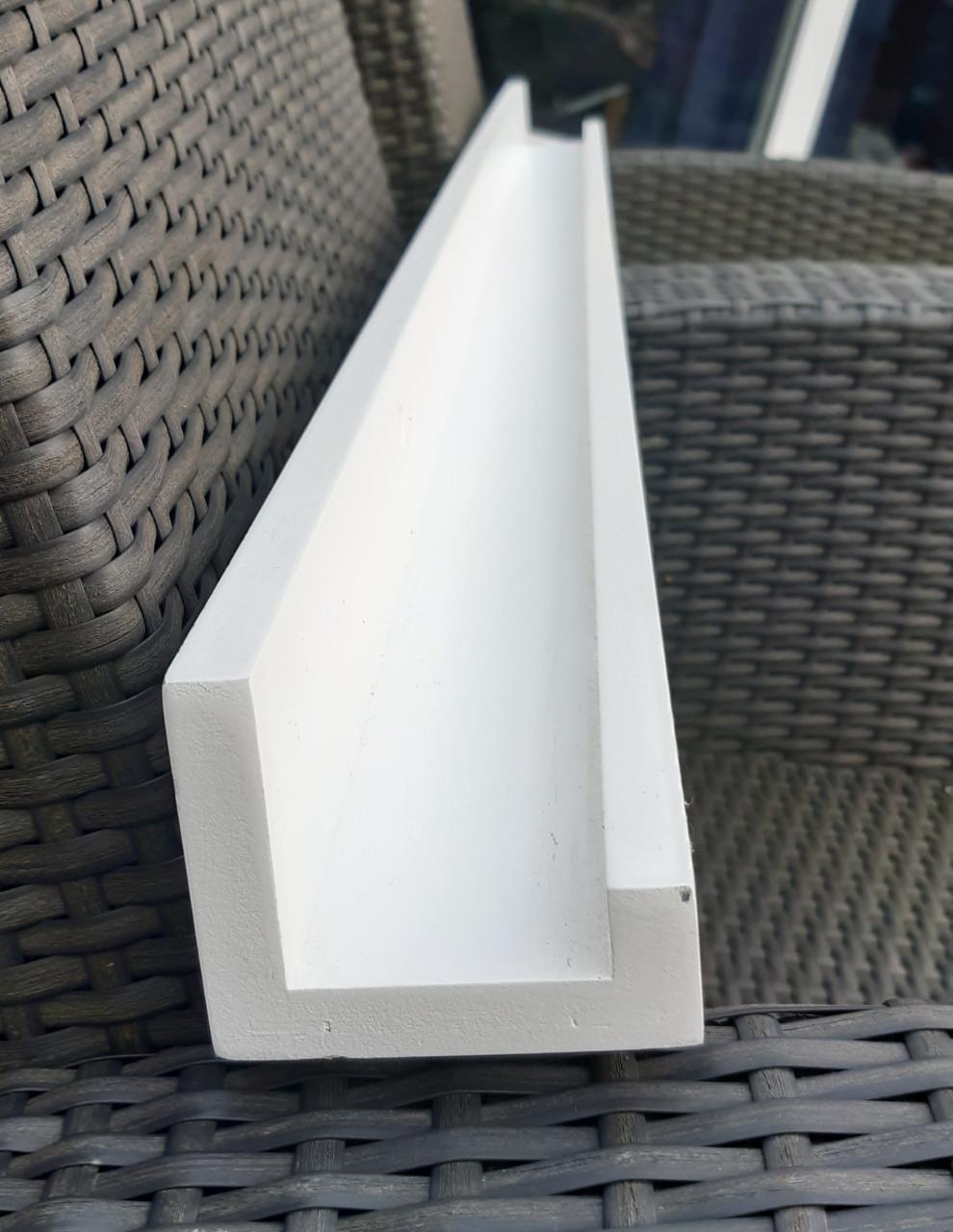 Fotoplank, schilderijenplank, display-plank  Wit MDF