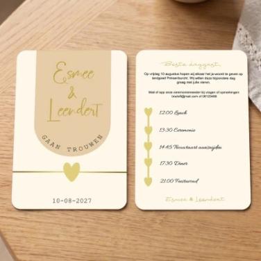 Trouwkaart of jubileum kaart versturen en ontwerpen