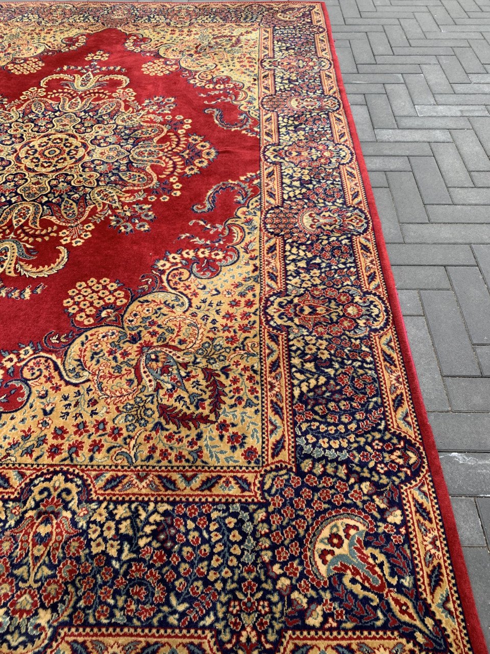 ❣️Prachtig Groot Sfeervol Vintage Vloerkleed van Zuiver Scheerwol ❣️
