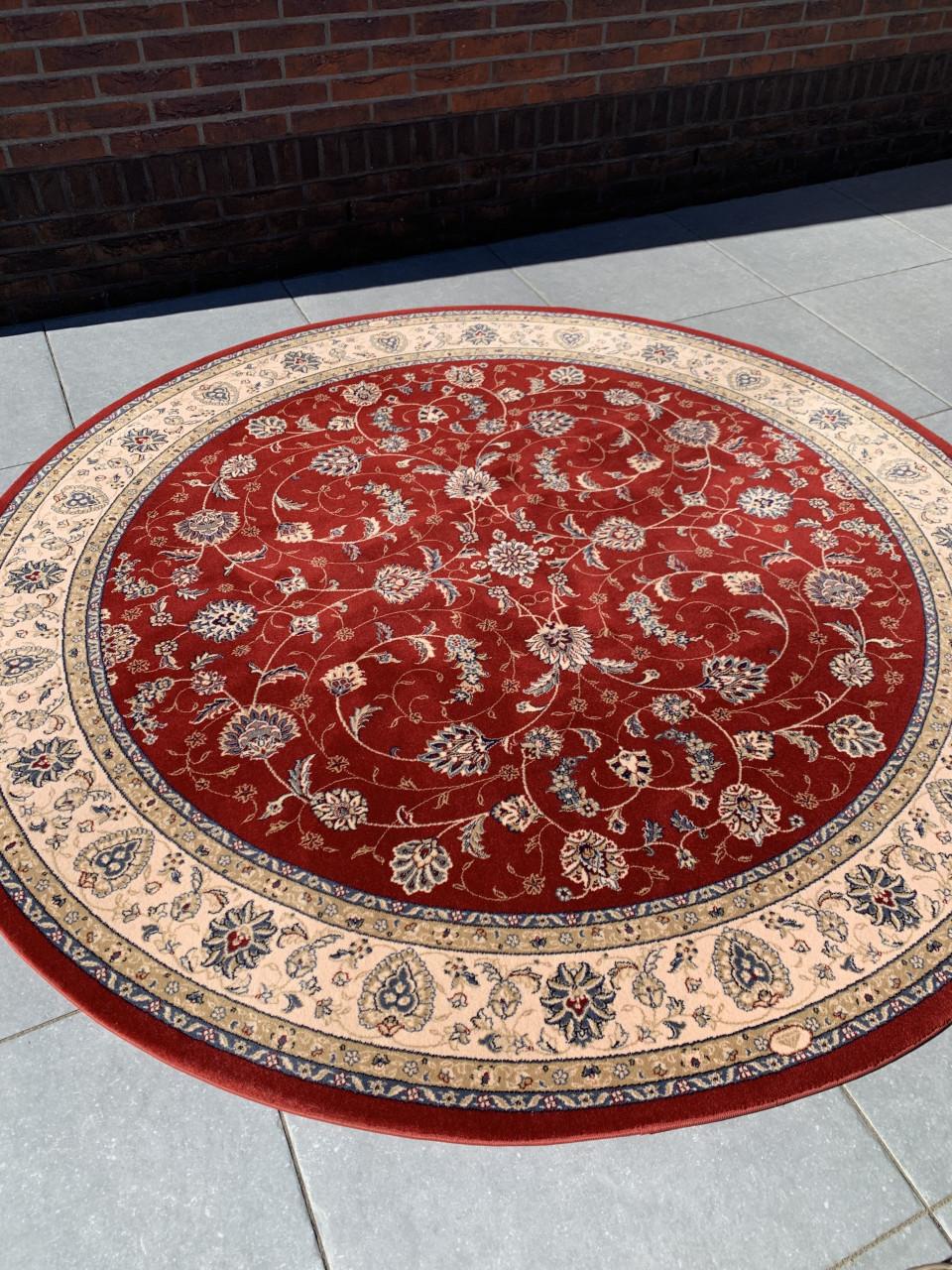 ❣️Schitterend Sfeervol Rond Vintage Vloerkleed in Nieuwstaat❣️