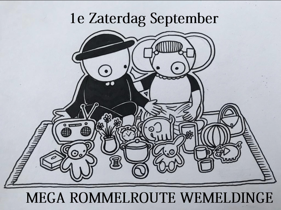 +200 deelnemers Mega rommelroute Wemeldinge Zat. 6 sept.