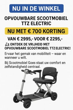 Nu in de winkel Opvouwbare Scootmobiel TTZ Electric!