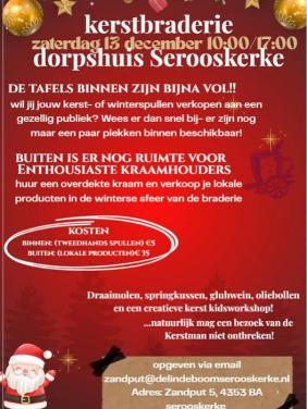 Kerstbraderie Zaterdag 13 december zoekt jouw