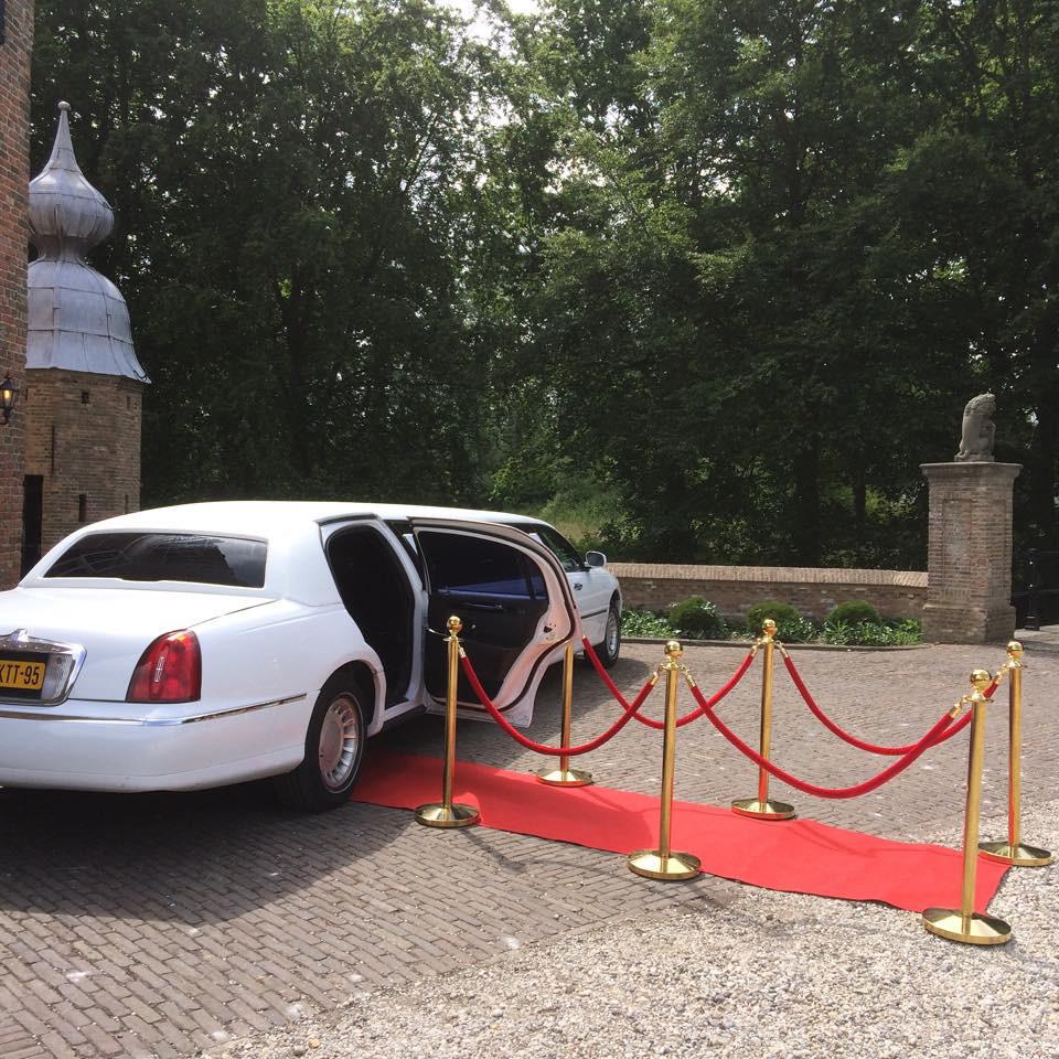 Rode loper voor bruiloft