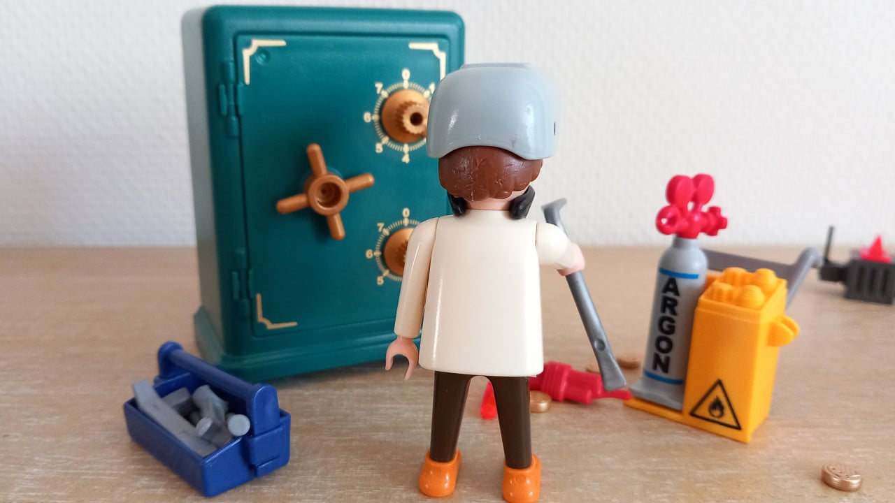 Playmobil overval juwelier met politie en kluis set 9007
