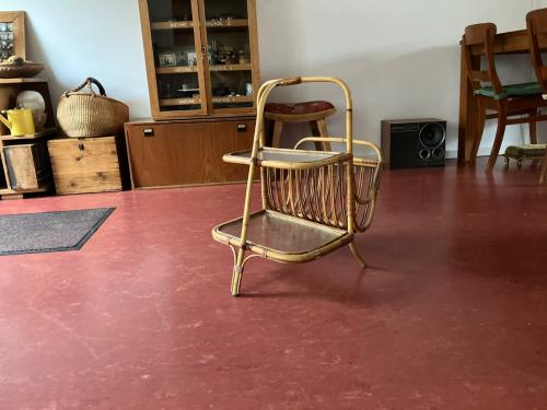 Vintage rotan bijzettafels – jaren 60/70