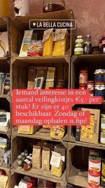 Oude veilingkratten
