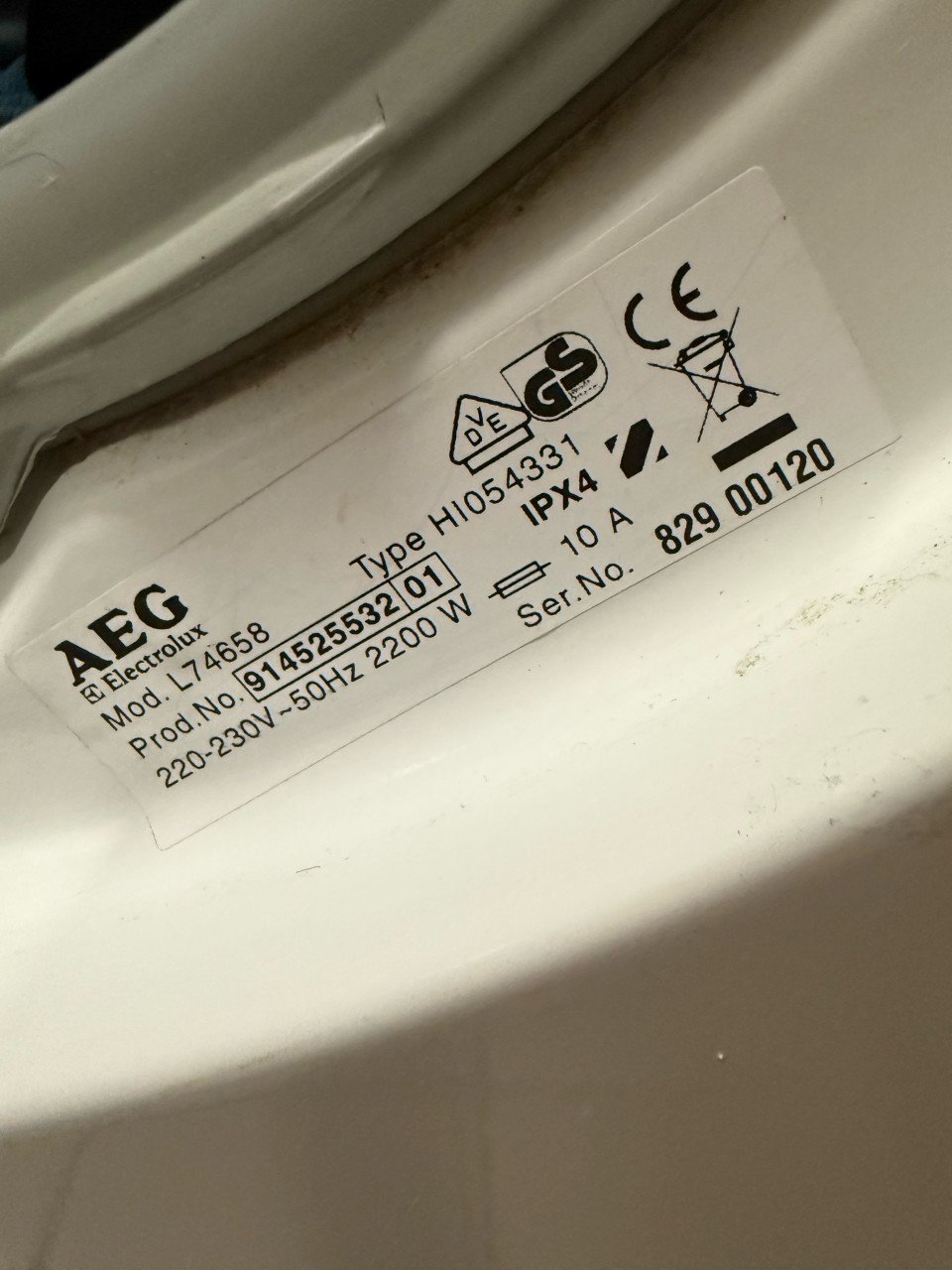 AEG wasmachine