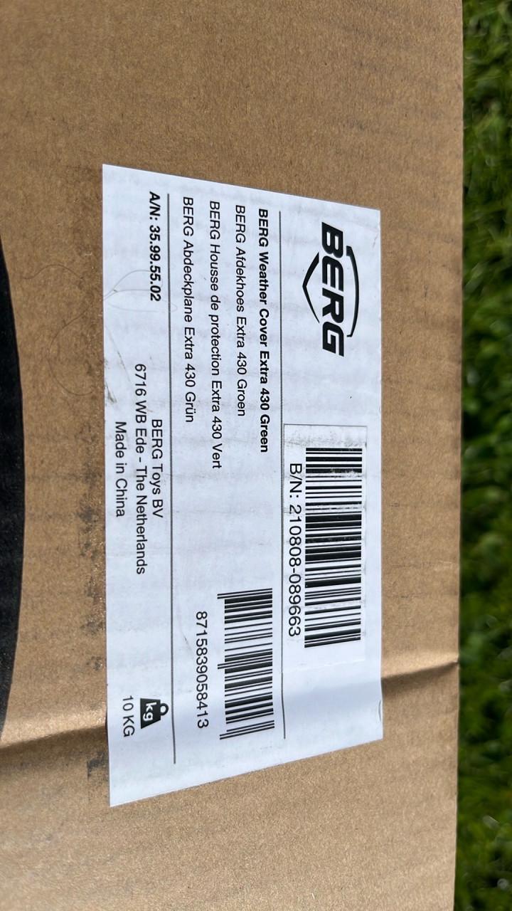 Berg trampolinehoes Groen 430cm Nieuw in doos