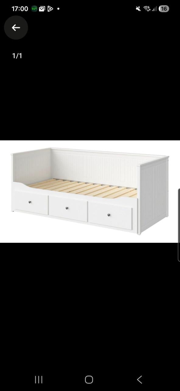 Ikea uitschuifbare bedbank met 3 lades