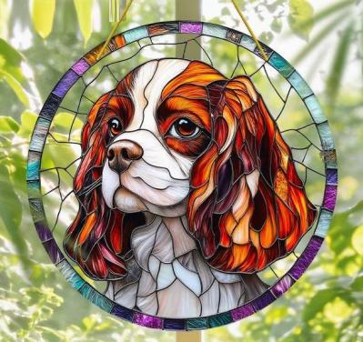 Raamhanger king Charles cavalier ( kleurrijk )