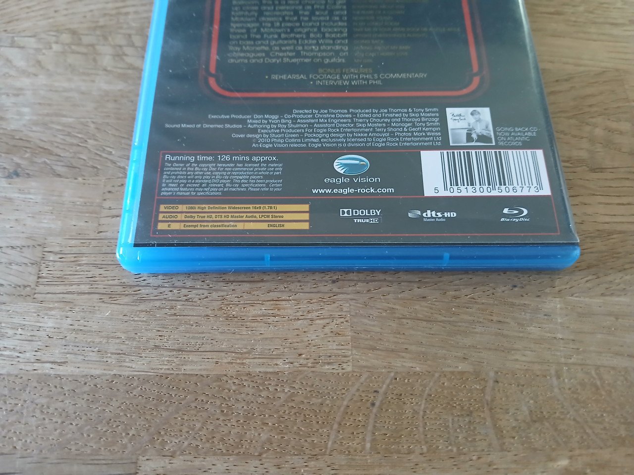 Phil Collins going back blu ray
