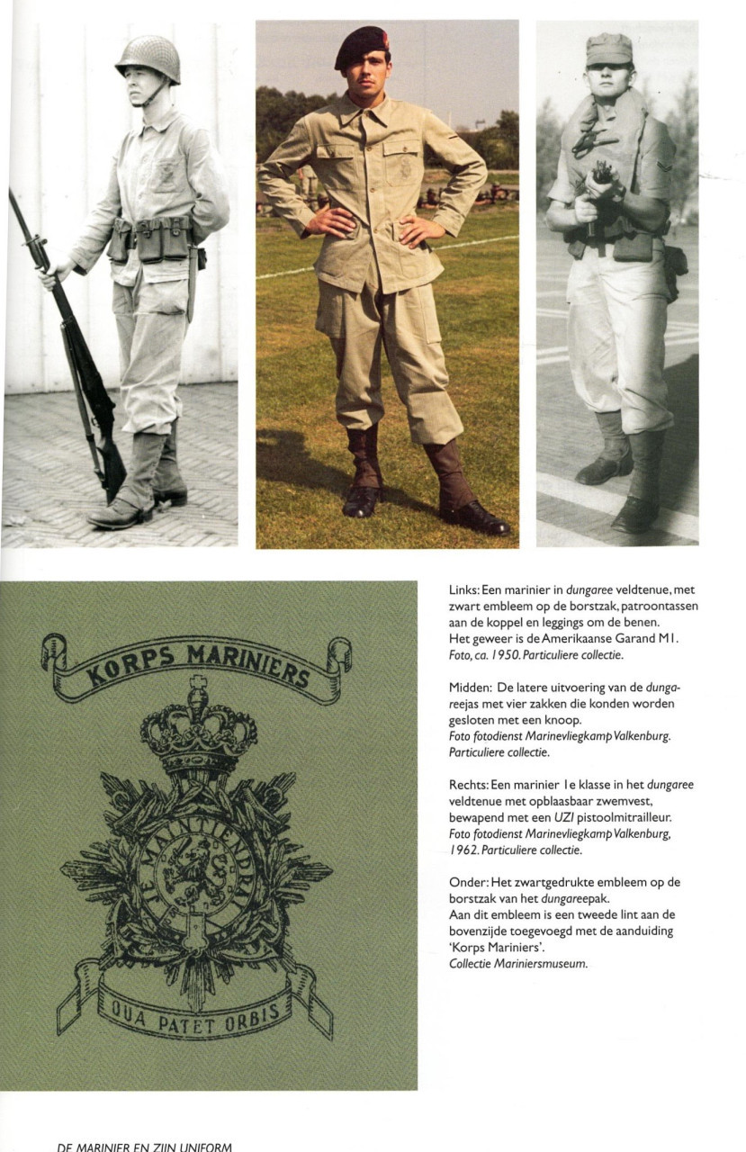 De marinier en zijn uniform
