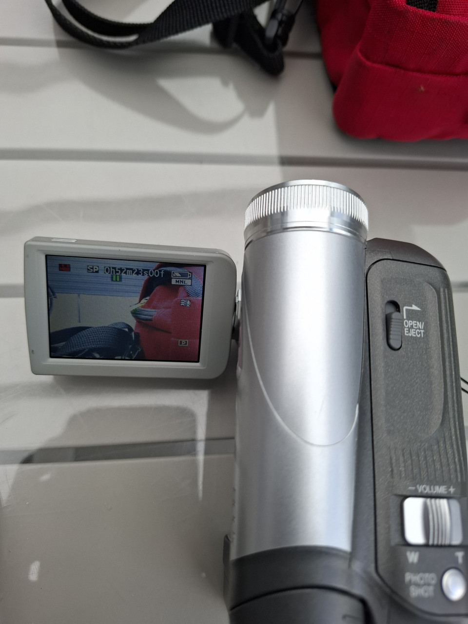 Panasonic NV-GS17 EG-S mini DV camcorder.