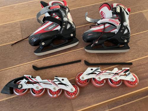 Schaatsen/skeelers maat 30-33 (uitschuifbaar)