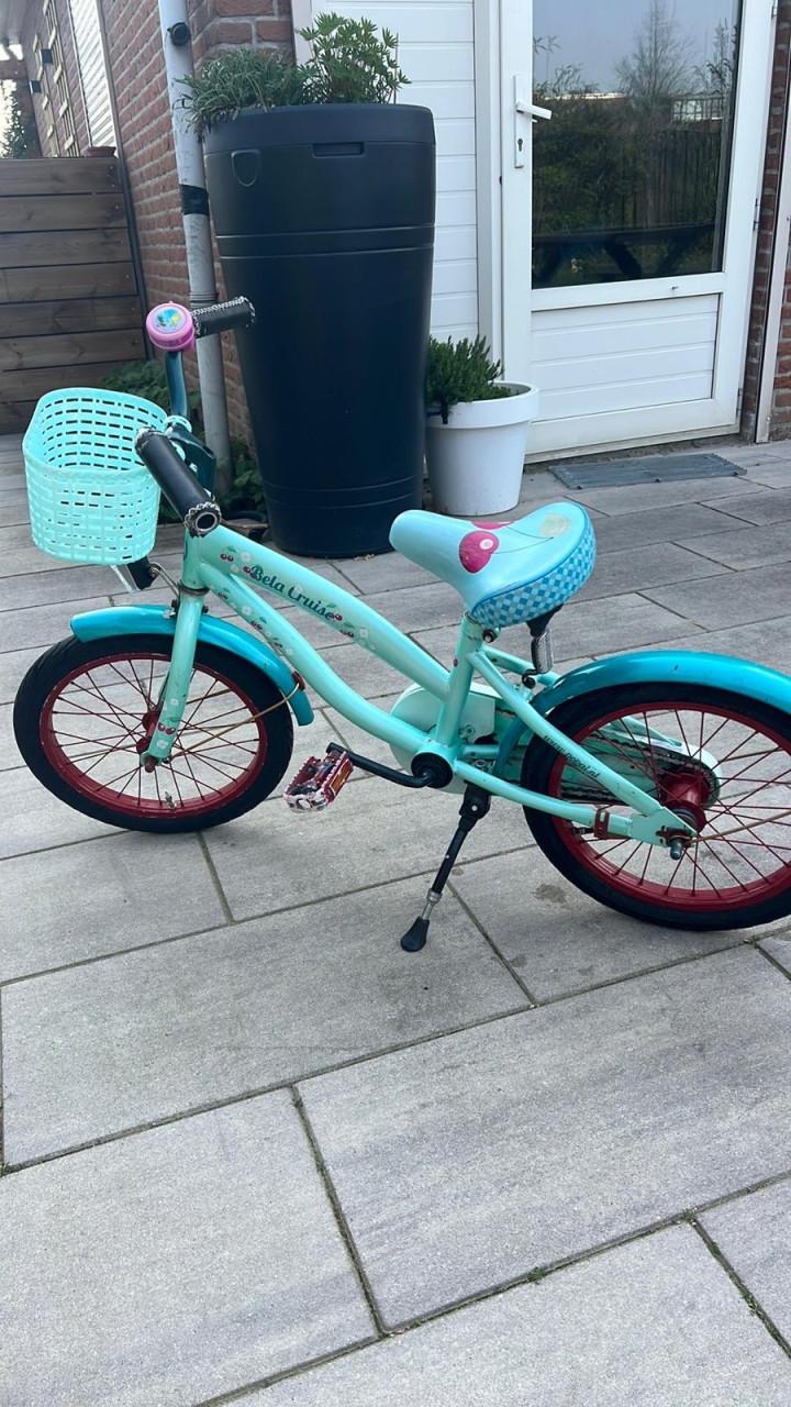 Stoere meisjes fiets Cruiser model 16 inch