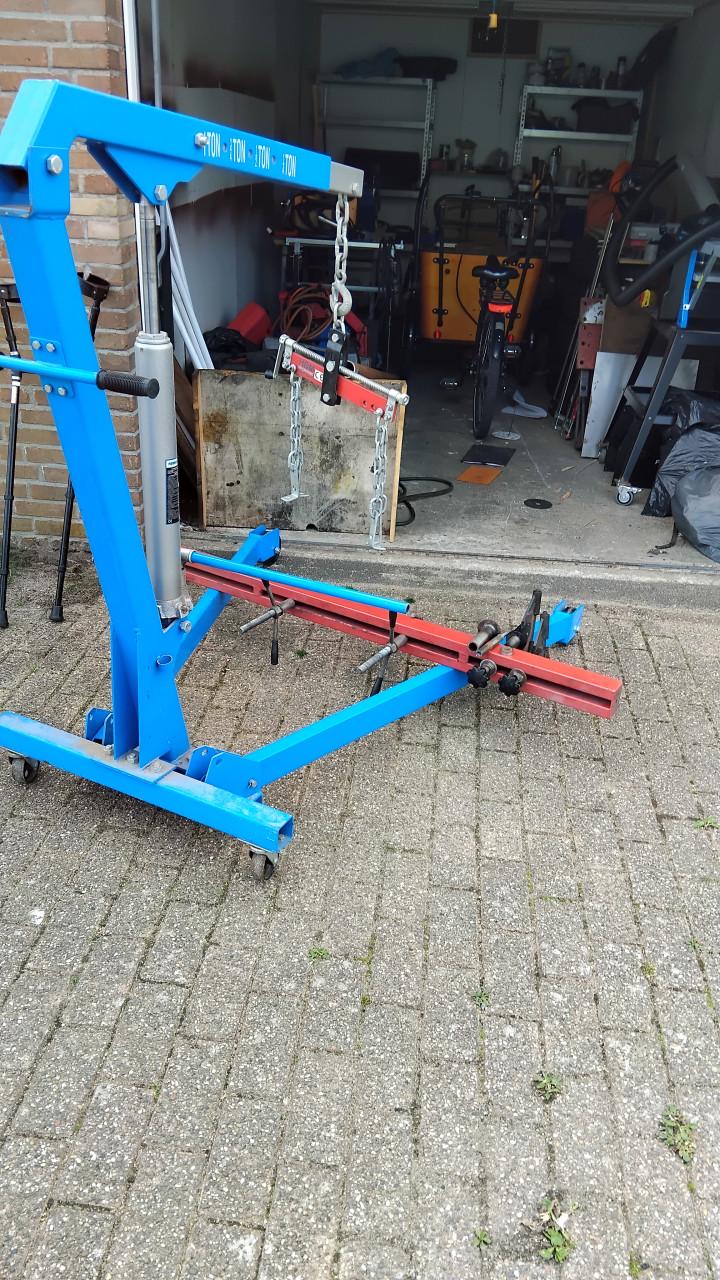 Opvouwbare kraan met versnellingsbak brug en balancer