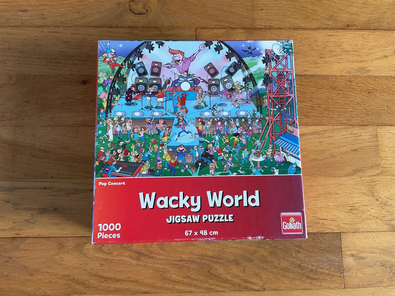 Wacky World puzzel Popconcert 1000 stukjes € 2,50