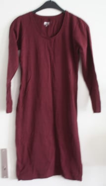 Tuniek jurk bordeauxrood maat 38